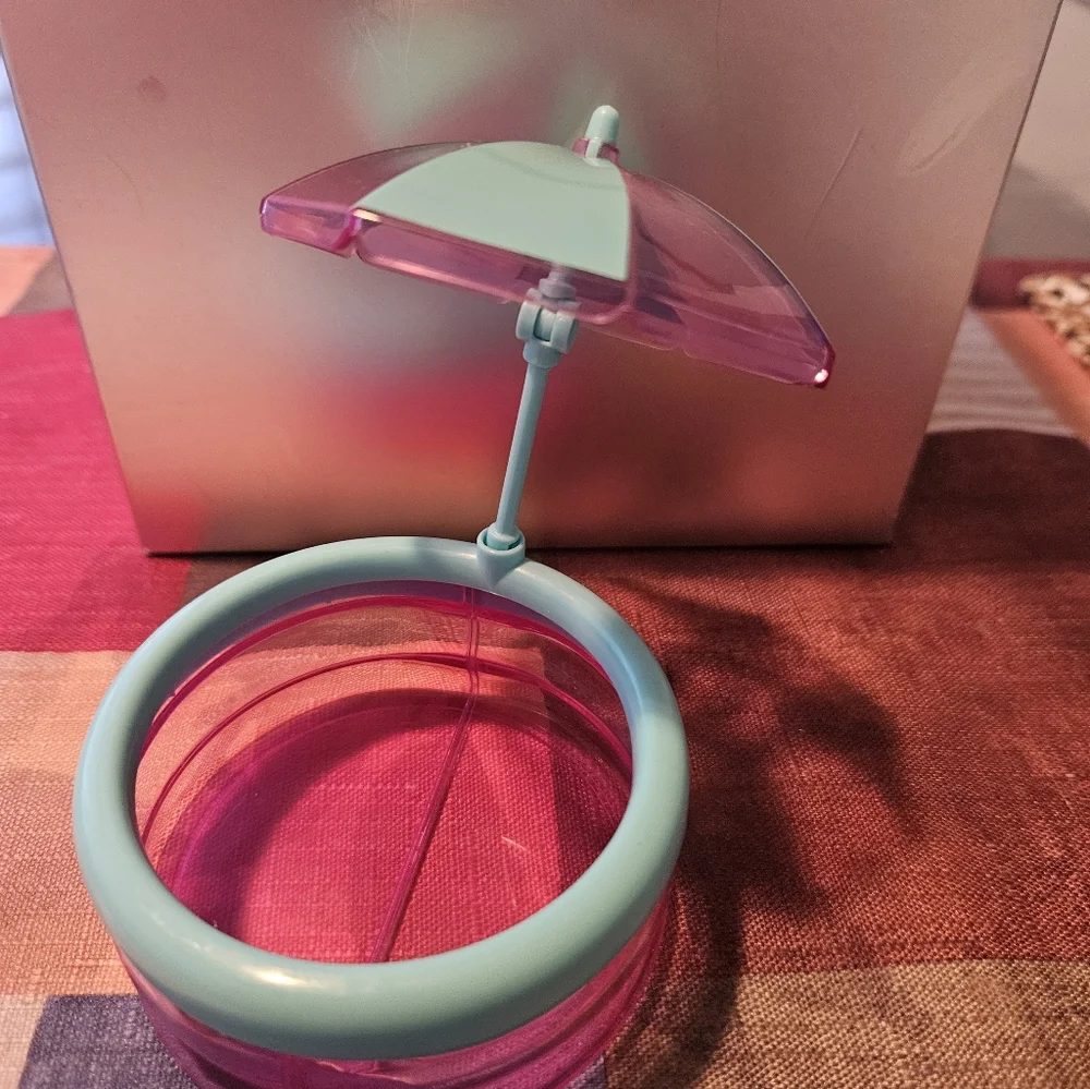 Zuru Mini Baby Pool Toy with Umbrella - Pink & Aqua - Picture 3 of 7